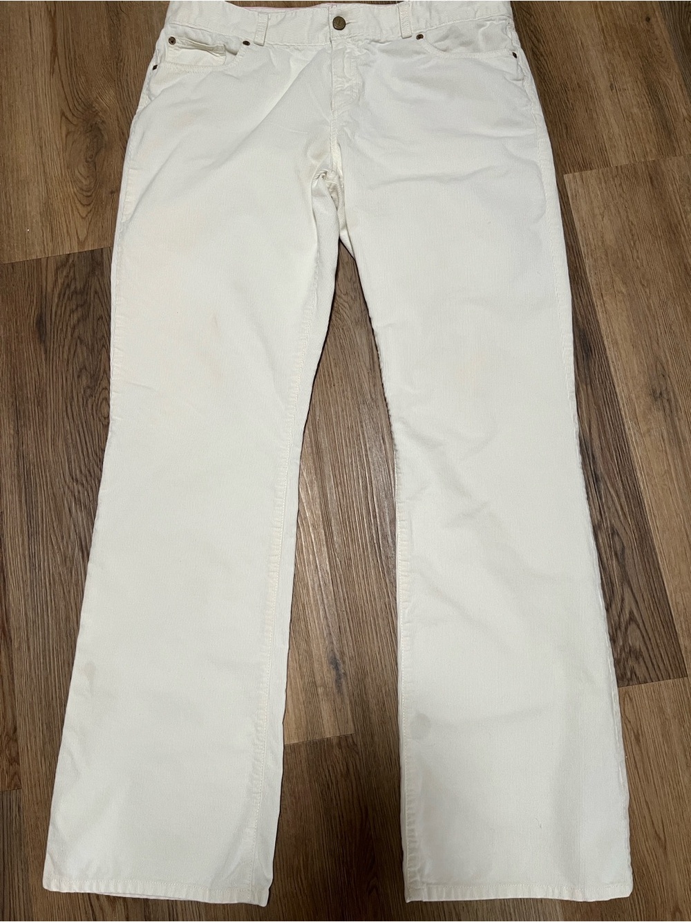 Lilly Pulitzer Women's off white Main line fit corduroy pants size 14